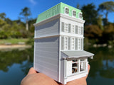 Small COLOR Miniature N-Scale Stars Hollow Luke’s Diner Williams Hardware Store Victorian Built Assembled
