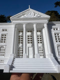 White Miniature HO-Scale Clock Tower Hill Valley Courthouse Built Assembled