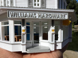 Small COLOR Miniature N-Scale Stars Hollow Luke’s Diner Williams Hardware Store Victorian Built Assembled