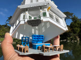 Small COLOR Miniature N-Scale Stars Hollow Luke’s Diner Williams Hardware Store Victorian Built Assembled