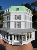 Miniature COLOR HO-Scale Stars Hollow Luke’s Diner Williams Hardware Store Victorian Built Assembled Including Interiors