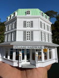 Miniature COLOR HO-Scale Stars Hollow Luke’s Diner Williams Hardware Store Victorian Built Assembled Including Interiors