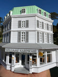 Miniature COLOR HO-Scale Stars Hollow Luke’s Diner Williams Hardware Store Victorian Built Assembled Including Interiors