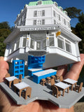 Miniature COLOR HO-Scale Stars Hollow Luke’s Diner Williams Hardware Store Victorian Built Assembled Including Interiors