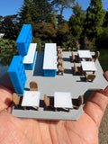 Miniature COLOR HO-Scale Stars Hollow Luke’s Diner Williams Hardware Store Victorian Built Assembled Including Interiors