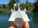 Small Miniature N-Scale World Victorian Storybook Ticket Booth 1:150 Model