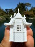 Miniature HO-Scale World Victorian Storybook Ticket Booth 1:87 Model