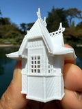 Miniature HO-Scale World Victorian Storybook Ticket Booth 1:87 Model