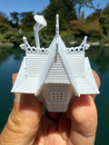 Miniature HO-Scale World Victorian Storybook Ticket Booth 1:87 Model
