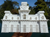 Small Miniature N-Scale World Victorian Main Street Station Depot 1:150 Model