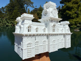 Small Miniature N-Scale World Victorian Main Street Station Depot 1:150 Model