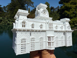 Small Miniature N-Scale World Victorian Main Street Station Depot 1:150 Model
