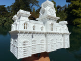Small Miniature N-Scale World Victorian Main Street Station Depot 1:150 Model