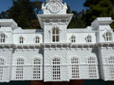 Small Miniature N-Scale World Victorian Main Street Station Depot 1:150 Model
