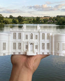HO Scale Bridgerton Miniature Regency Manor House Gold Rush Bay White