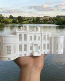 HO Scale Bridgerton Miniature Regency Manor House Gold Rush Bay White