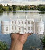 HO Scale Bridgerton Miniature Regency Manor House Gold Rush Bay White
