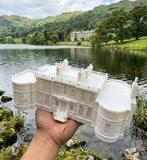 HO Scale Bridgerton Miniature Regency Manor House Gold Rush Bay White
