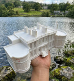HO Scale Bridgerton Miniature Regency Manor House Gold Rush Bay White