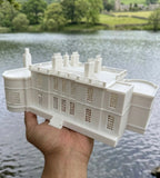 HO Scale Bridgerton Miniature Regency Manor House Gold Rush Bay White