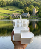 HO Scale Bridgerton Miniature Regency Manor House Gold Rush Bay White