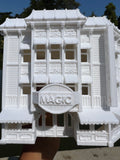 Miniature HO-Scale Victorian Main Street Magic Wurlitzer Shop 1:87