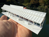 Small Miniature N-Scale World Victorian Main Street Station Platform 1:150 Model