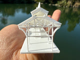 Small Miniature N-Scale World Victorian Main Street Station Platform 1:150 Model