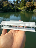 Small Miniature HO-Scale World Victorian Main Street Station Platform 1:87 Model