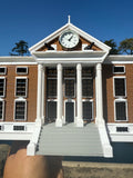 COLOR Miniature HO-Scale Hill Valley Courthouse Built w/WORKING Clock Tower Assembled
