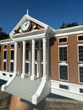 COLOR Miniature HO-Scale Hill Valley Courthouse Built w/WORKING Clock Tower Assembled