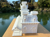 Small Bundle Miniature N-Scale World Victorian Main Street Station + Platform 1:150 Model