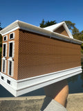 COLOR Miniature HO-Scale Hill Valley Courthouse Built w/WORKING Clock Tower Assembled