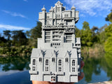 Miniature Gray N-Scale Hollywood Tower Hotel