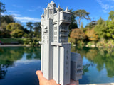 Miniature Gray N-Scale Hollywood Tower Hotel