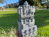 Miniature Gray N-Scale Hollywood Tower Hotel