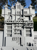 Miniature Gray N-Scale Hollywood Tower Hotel