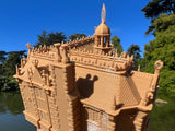 Small Carpenter Mansion Tudor Gothic Style Haunted House by GoldRushBay N Scale 1:160