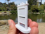 Miniature White HO-Scale Stars Town Sign Victorian Built Assembled