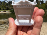 Miniature White HO-Scale Stars Town Sign Victorian Built Assembled