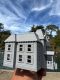 Miniature #38 Gray N-Scale Neibolt House IT Victorian Mansion Built Assembled