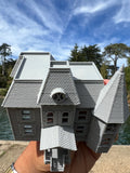 Miniature #38 Gray N-Scale Neibolt House IT Victorian Mansion Built Assembled
