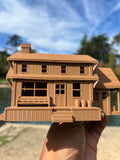 Miniature Druckers General Store Hootersville Petticoat Junction HO-Scale Brown Assembled Old West