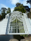 Miniature Gray Nevermore Academy Gate  HO-Scale Addams Victorian dollhouse