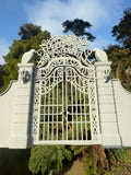 Miniature Gray Nevermore Academy Gate  HO-Scale Addams Victorian dollhouse