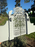 Miniature Gray Nevermore Academy Gate  HO-Scale Addams Victorian dollhouse