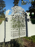 Miniature Gray Nevermore Academy Gate  HO-Scale Addams Victorian dollhouse