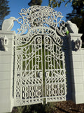 Miniature Gray Nevermore Academy Gate  HO-Scale Addams Victorian dollhouse
