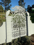 Miniature Gray Nevermore Academy Gate  HO-Scale Addams Victorian dollhouse