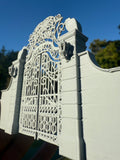 Miniature Gray Nevermore Academy Gate  HO-Scale Addams Victorian dollhouse